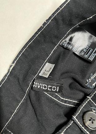 Чорні штани карго h&m divided т4 7
