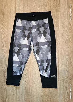 Спортивные капри/леггинсы adidas 3/4 (размер s)