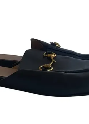 Gucci princetown женские кожаные лоферы оригинал 38 размер мюли