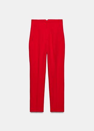 Укороченные брюки слим фит zara 3