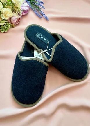 Мужские удобные тапочки синие livergy р 40-41