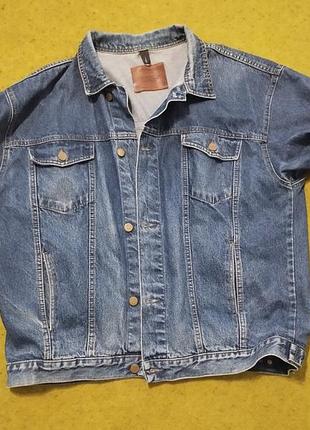 Куртка джинсовая (xl;52 pозмер) плотный котон оригинал