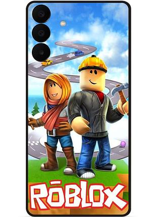 Силіконовий чохол бампер для samsung a27 з картинкою roblox роблокс