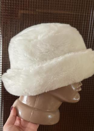 Шапка панама з хутром штучним