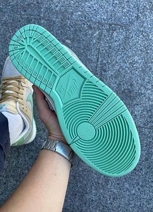 Кросівки nike sb dunk beige&green 5