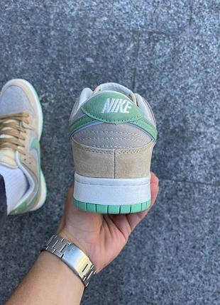 Кросівки nike sb dunk beige&green 7