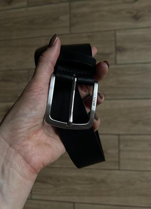 Пасок ремінь шкіряний boss m-l