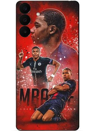 Силиконовый бампер чехол для samsung a27 с рисунком мбаппе psg mbappe