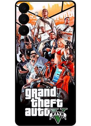 Чехол силиконовый бампер для samsung a27 с рисунком gta гта