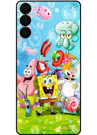 Силиконовый чехол для samsung a27 с рисунком sponge bob губка боб