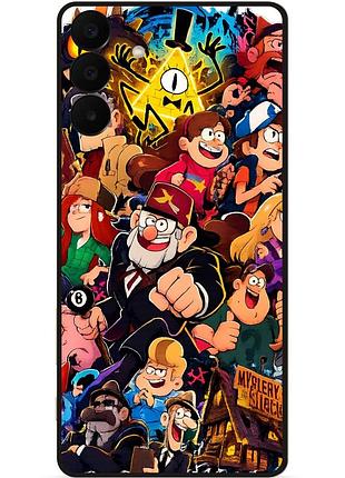 Силиконовый чехол бампер для samsung a27 с рисунком гравити фолз gravity falls