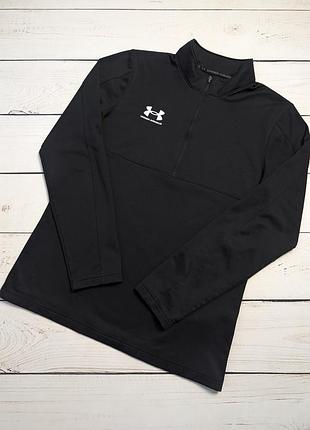 Мужская черная утепленная спортивная кофта under armour оригинал андер армор на флисе