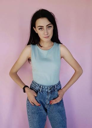 Боді-майка однотонна nasty gal м'ятна 46, l