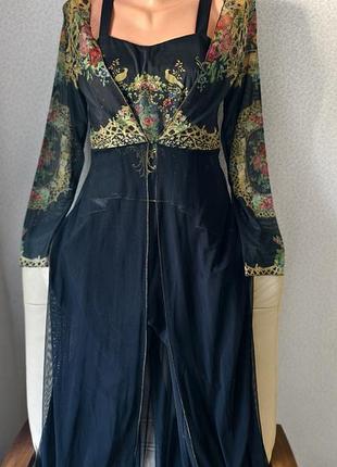 Костюм женский michal negrin двойка летний комбинезон платья - накидка оригинал размер m / l