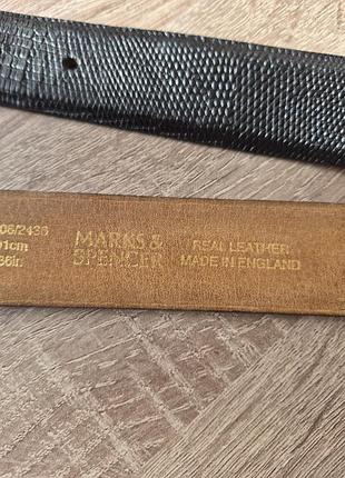 Кожаный ремень marks &amp;spencer. 10