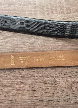 Кожаный ремень marks &amp;spencer. 4
