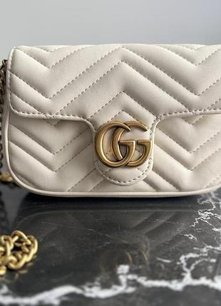Оригінальна сумка gucci  gg marmont leather mini bag