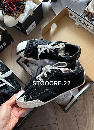 Чорні замшеві converse chuck taylor lo - розмір 37,5 (йде на 36)