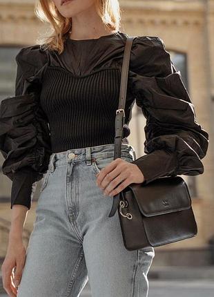 Кофта блуза zara чорна жіноча