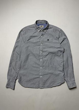 Сорочка timberland slim fit у тонку смужку розмір s