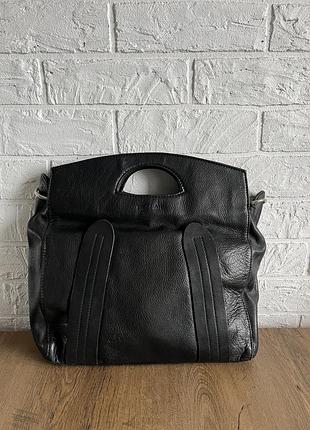 Сумка 👜 сумочка hidesign  жіноча сумка-тоут велика шкіра 💯 чорний бренд