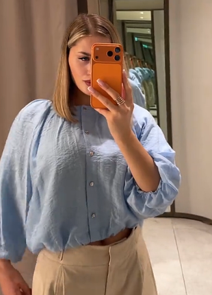 Повітряна блуза zara 5
