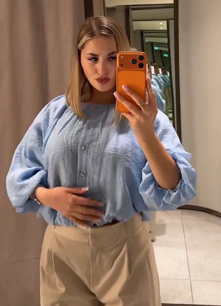 Повітряна блуза zara 7
