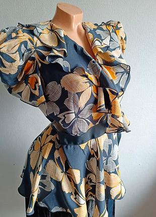 Шовкова блуза  на запах.