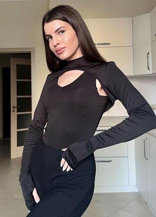 Стильний жіночий комплект-двійка з боді