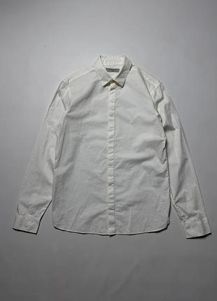 Біла сорочка allsaints baylor ls shirt розмір s 100% бавовна