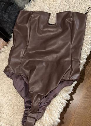 Шкіряне боді zara