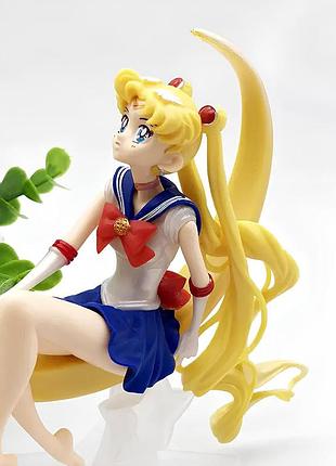 Фігурка sailor moon resteq, аніме фігурка усагі цукіно, статуетка sailor moon на місяці, pvc фігурка sailor moon