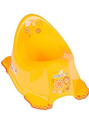 Горщик дитячий жовтий фольк без музики (fl-001-113, yellow) тм tega