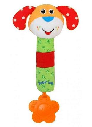 Игрушка для руки плюшевая te-8377b-26d собачка тм baby mix