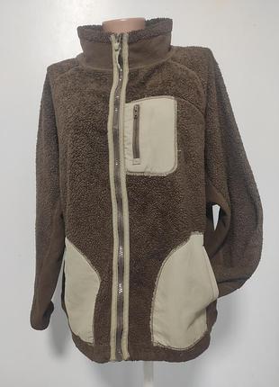 Флісова кофта  батнік на блискавці xxl/xxxl ог 134-138см