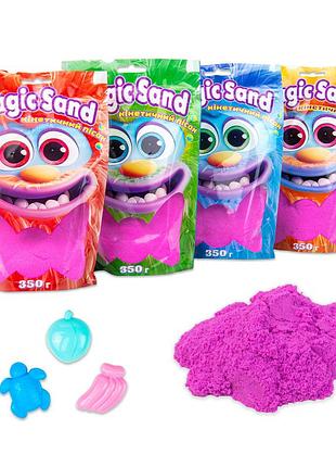 Кинетический песок strateg magic sand в пакете 39402-4 фиолетовый, 0,350 кг 4695192