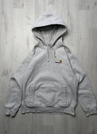 Чоловіча кофта худі carhartt wip hooded american script sweat розмір s