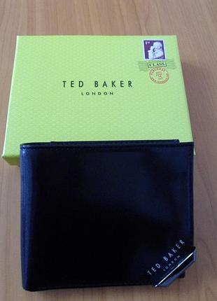 Кожаный кошелек ted baker corner - rfid-защита - черный - большая британия