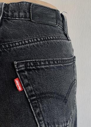 Чорні прямі джинси levi’s premium 6