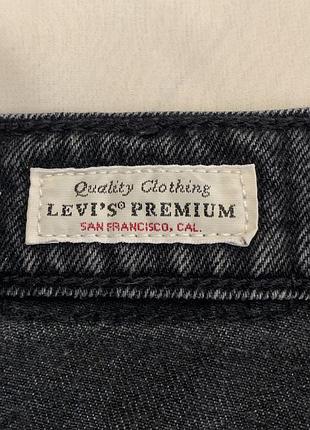 Чорні прямі джинси levi’s premium 7
