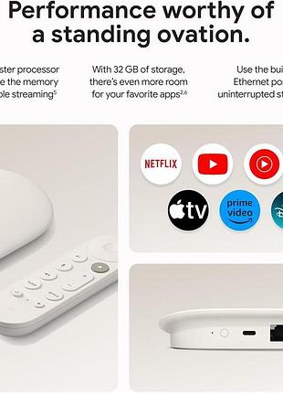 Медиаплеер google tv streamer 4k porcelain 3