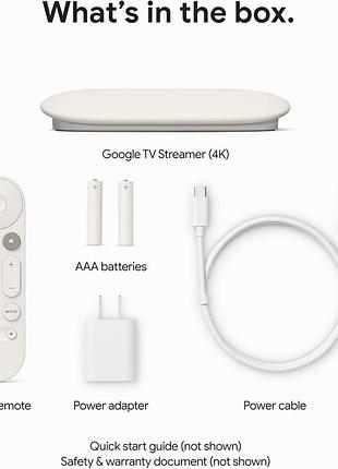 Медиаплеер google tv streamer 4k porcelain 4