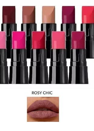 Avon зволожувальна матова губна помада «ультра» - пробний зразок 0.6 г (гламурний рожевий / rosy chic)