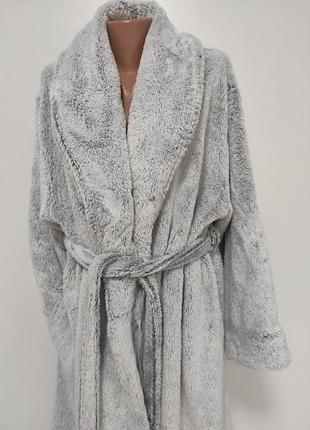 Теплючий халат шубка l/xl ог 136см