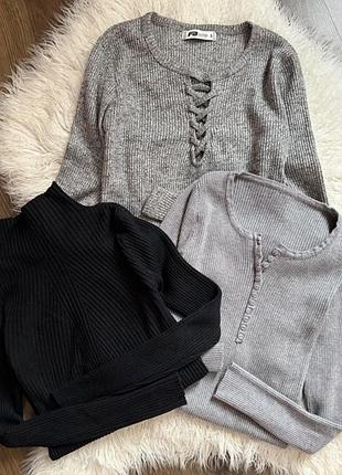 Гольф свитерок рубчик стиль zara 5