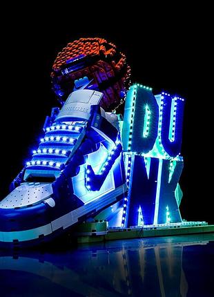 Комплект led-підсвітки brickbling p92201 30008 світлодіодна підсвітка для конструктора lego nike dunk