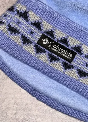 Шапка columbia snowflake из шерсти 2