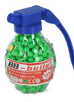 Пульки (шарики) для детского оружия "граната" bb-5(green) 500 шт
