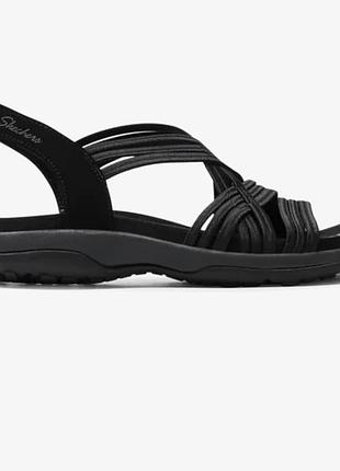 Сандалии босоножки skechers reggae slim simply stretch (наш 37) новые женские черные 2