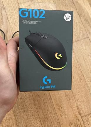 Продам ігрову миш logitech g102 lightsync чорного кольору 5